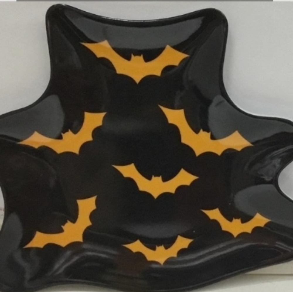 Skeleton Halloween Melamine Plate
